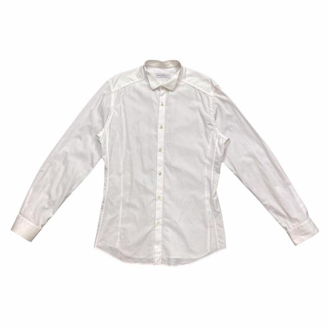 Salvatore Ferragamo Men's Shirt - White - M on Productcaster.