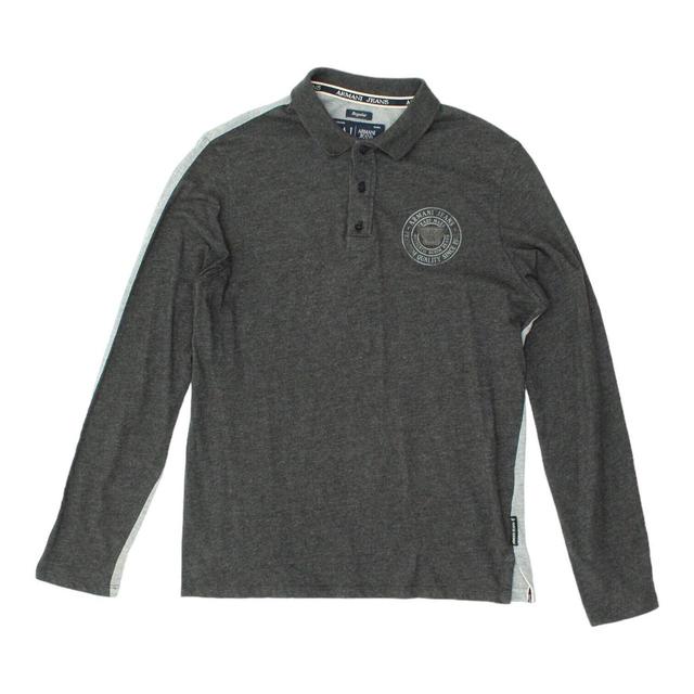 Armani Jeans Men's Polo shirt - Grey - S on Productcaster.