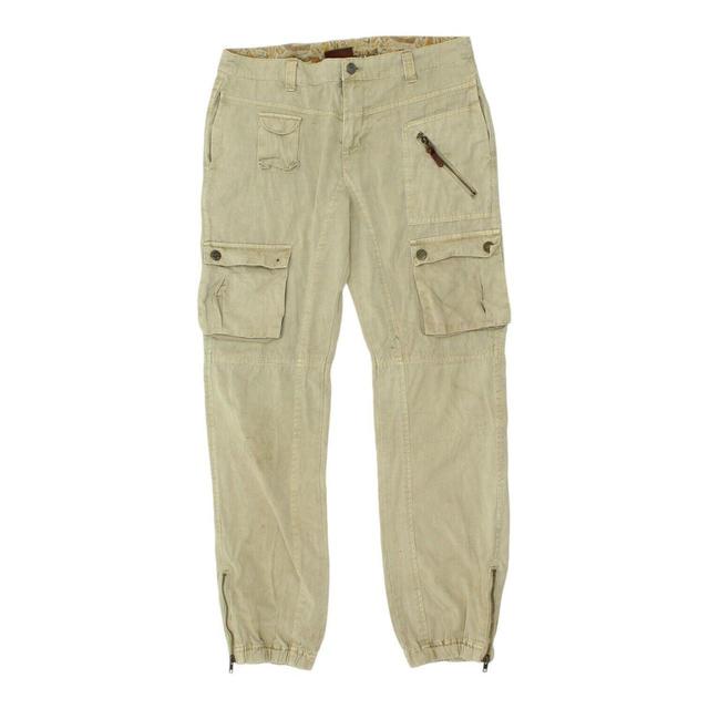 Vintage Men's Trousers - Cream - L on Productcaster.