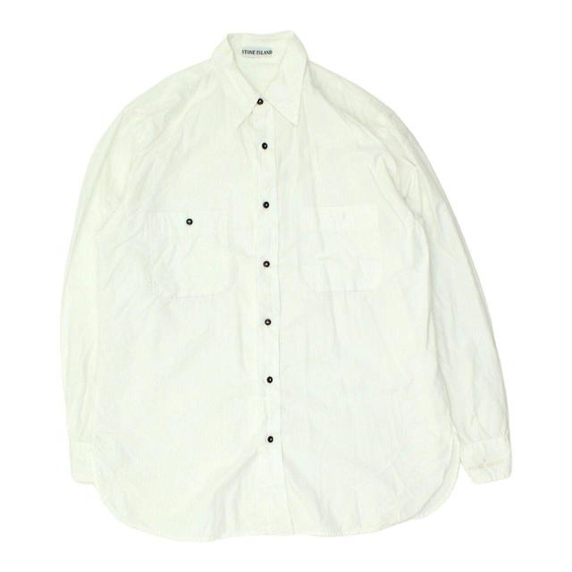 Stone Island Men's Shirt - White - M on Productcaster.