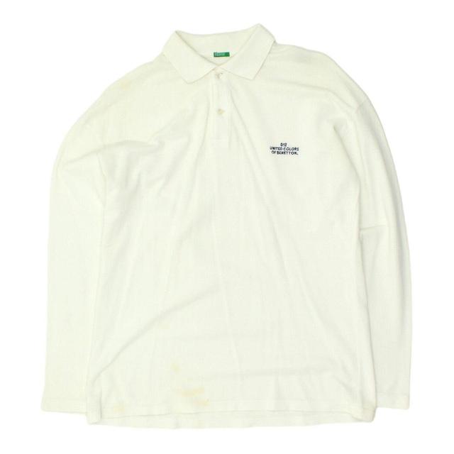 United Colors of Benetton Men's Polo shirt - White - XL on Productcaster.