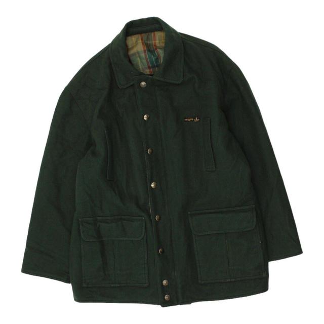 Vintage Men's Coat - Green - M on Productcaster.