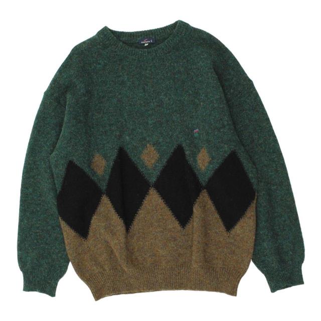 Vintage Men's Jumper - Green - L on Productcaster.