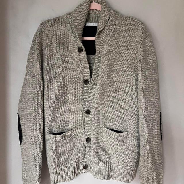 J.Lindeberg Men's Cardigan - Grey/Brown - M on Productcaster.