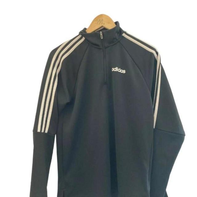 Adidas Men's Lightweight Jacket - Black/White - S on Productcaster.