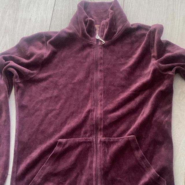 Juicy Couture Women's Hoodie - Burgundy/Purple - M on Productcaster.