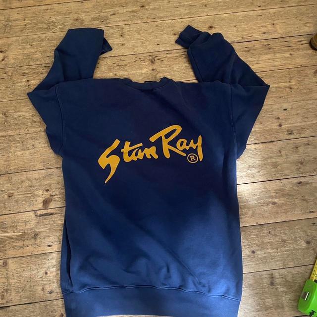 Stan Ray Men's Sweatshirt - Navy/Yellow - L on Productcaster.