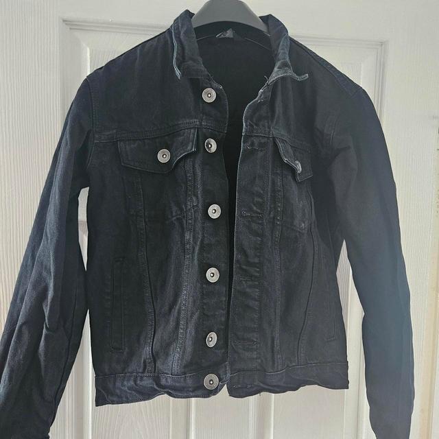 Men's Denim Jacket - Black - S on Productcaster.