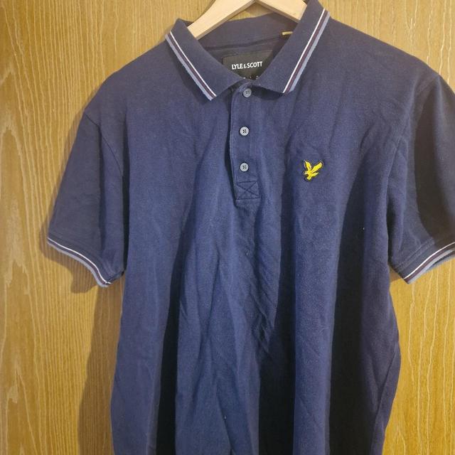 Lyle & Scott Men's Polo shirt - Navy - XL on Productcaster.