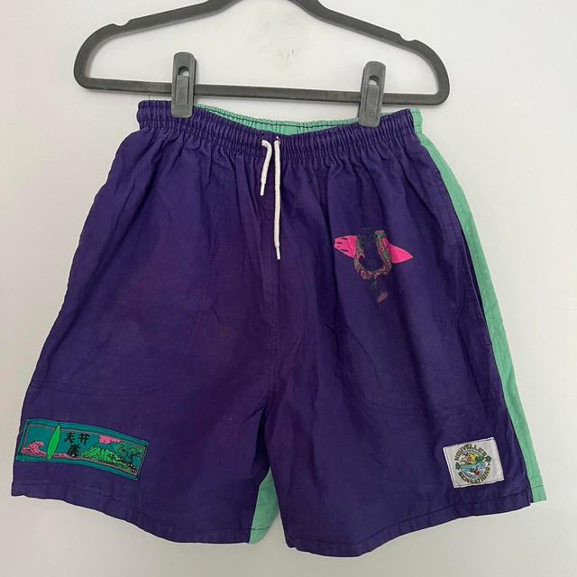 Vintage Supply Men's Shorts - Purple/Multi - M on Productcaster.