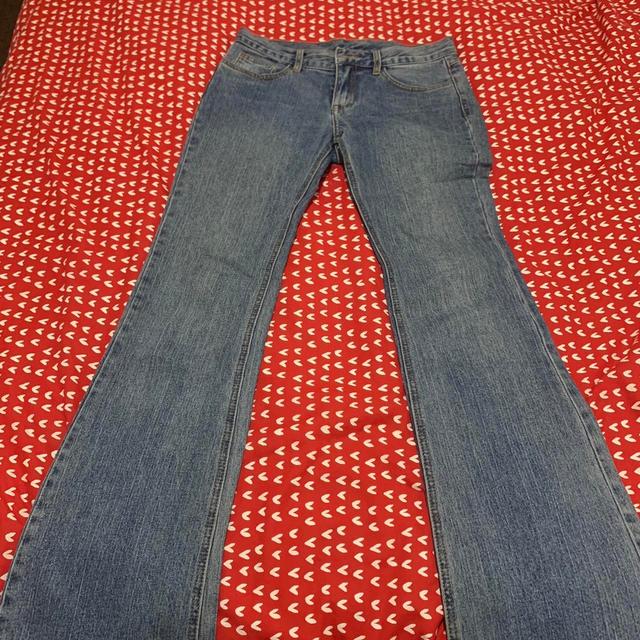 Preloved Women's Flare Jeans - Blue - S on Productcaster.