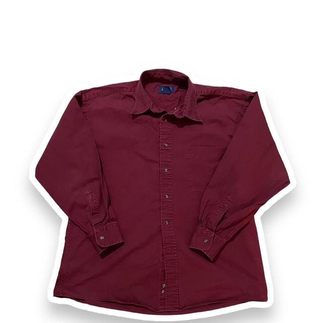 Munsingwear Men's Shirt - Burgundy - L on Productcaster.