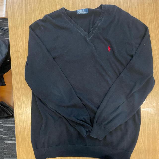 Ralph Lauren Men's Jumper - Black/Red - XXL on Productcaster.