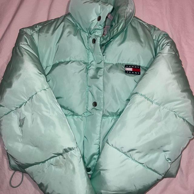 Tommy Hilfiger Women's Puffer Jacket - Blue/Green - S on Productcaster.