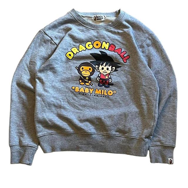 BAPE Men's Sweatshirt - Grey - S on Productcaster.