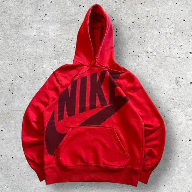 Nike Men's Hoodie - Red - M on Productcaster.