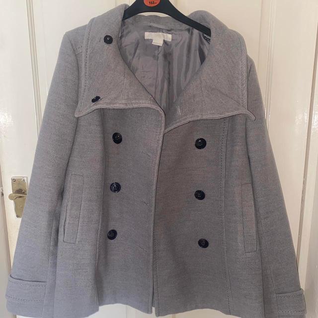 H&M Women's Jacket - Grey - UK 14 on Productcaster.