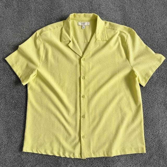 River Island Men's Shirt - Yellow - L on Productcaster.