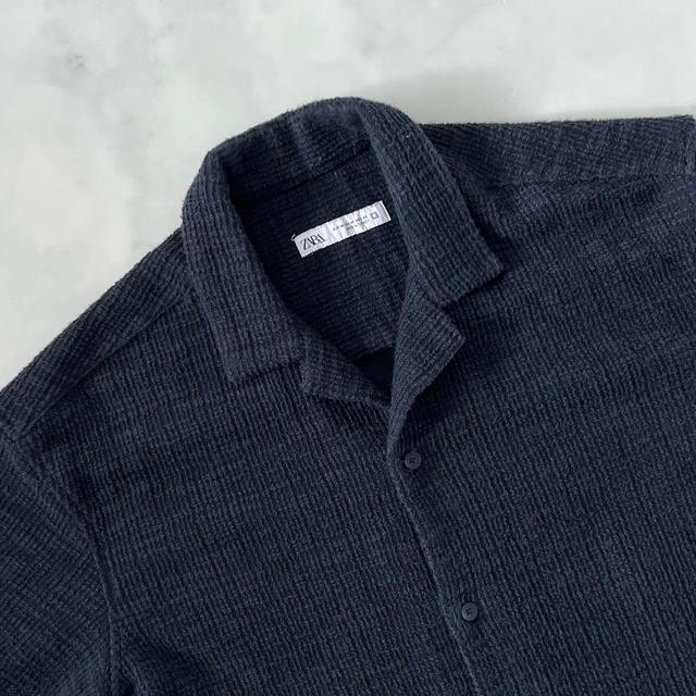 Zara Men's Shirt - Navy/Blue - M on Productcaster.