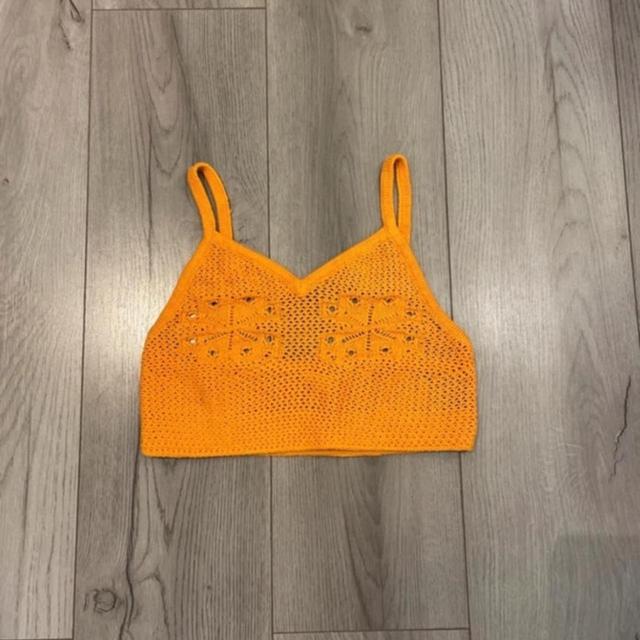 H&M Women's Crop top - Orange - 8 on Productcaster.