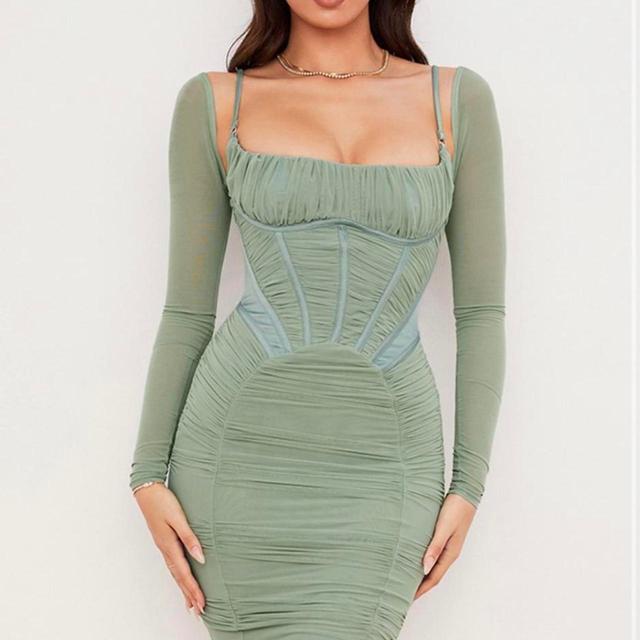 House of CB Women's Dress - Green - S on Productcaster.