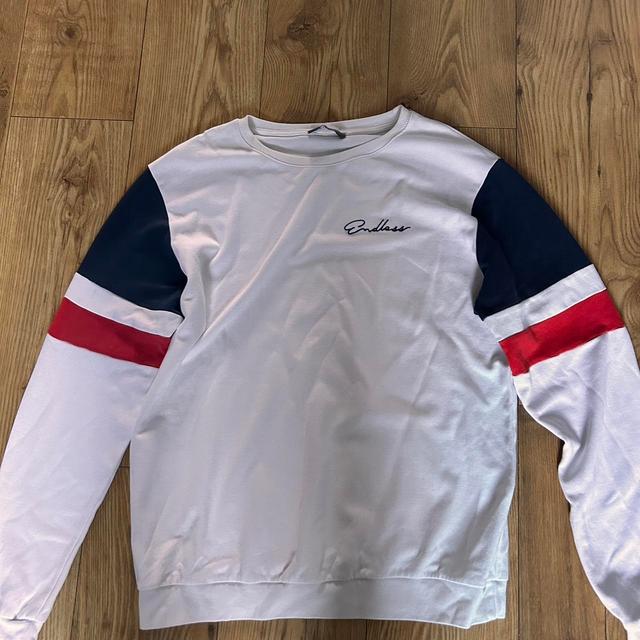 Endless Men's Sweatshirt - White/Multi - XL on Productcaster.