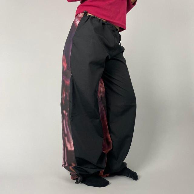 Vintage Men's Wide leg Cargo Trousers - Black - M on Productcaster.