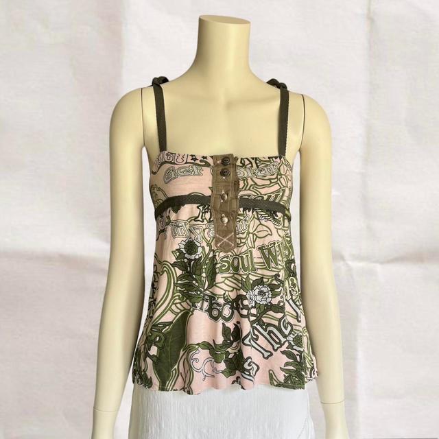 Miss Sixty Women's Vest - Pink/Green - S on Productcaster.