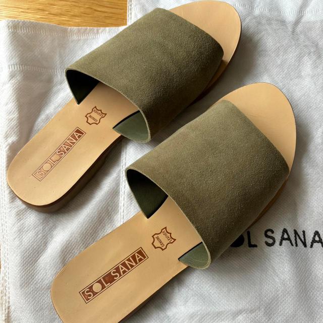 Sol Sana Women's Slides - Green/Khaki - UK 4 on Productcaster.