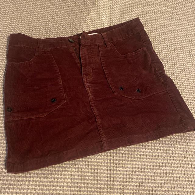 Zadig & Voltaire Women's Skirt - Burgundy/Red - UK 8 on Productcaster.