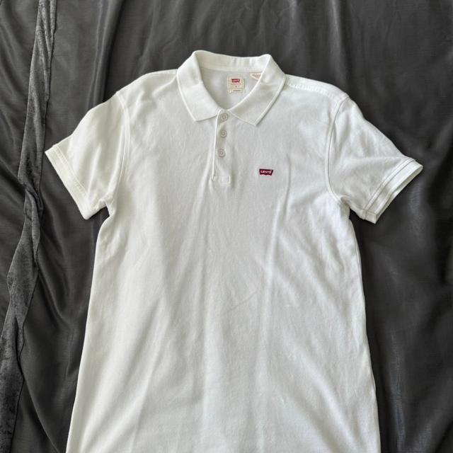 Levi's Men's Polo shirt - White - S on Productcaster.