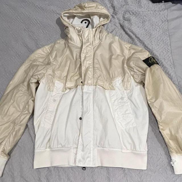 Stone Island Men's Coat - Cream - L on Productcaster.