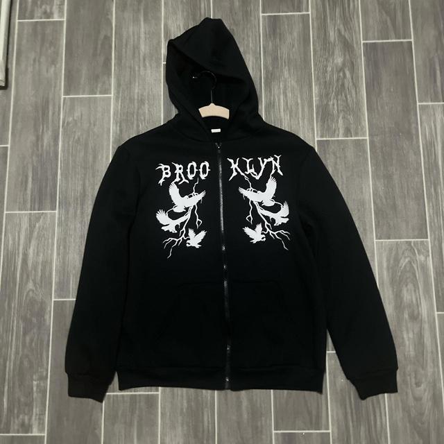 SHEIN Kids' Hoodie - Black/White - 14 years on Productcaster.