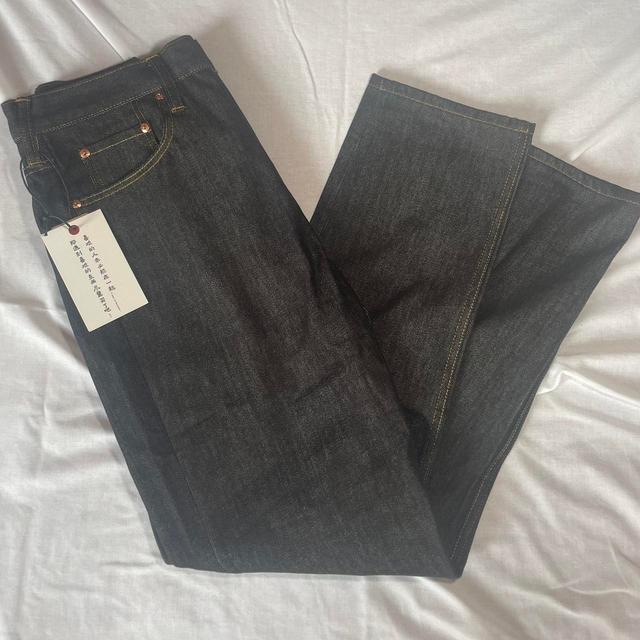 Evisu Men's Jeans - Black/White - M on Productcaster.