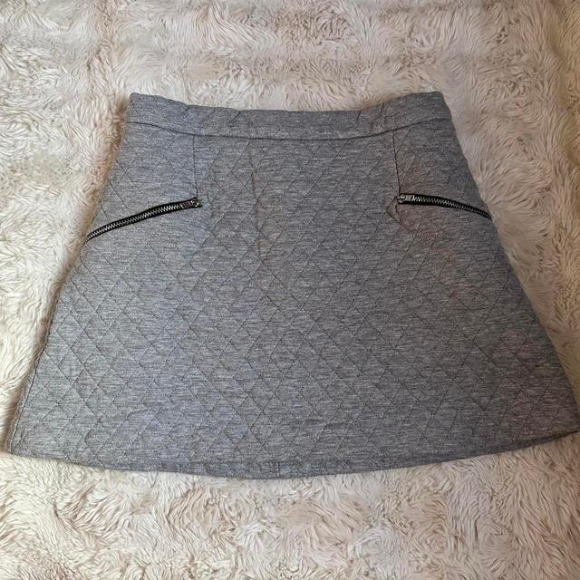 Topshop Women's School Skirt - Grey - M on Productcaster.