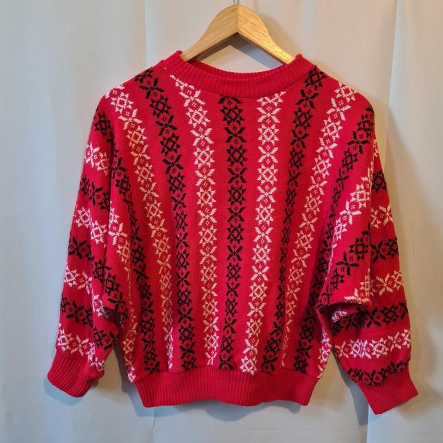 Vintage Women's Jumper - Red - 12 on Productcaster.