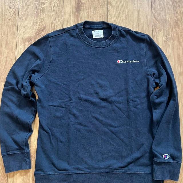 Champion Men's Sweatshirt - Navy/Black - M on Productcaster.