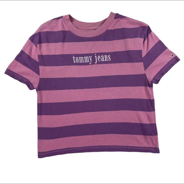 Tommy Hilfiger Women's T-shirt - Pink/Purple - 8 on Productcaster.