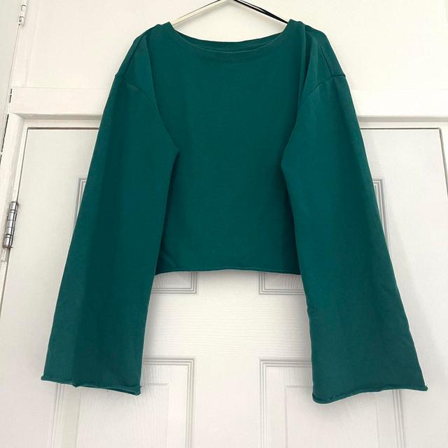 H&M Women's Crop top - Green - S on Productcaster.