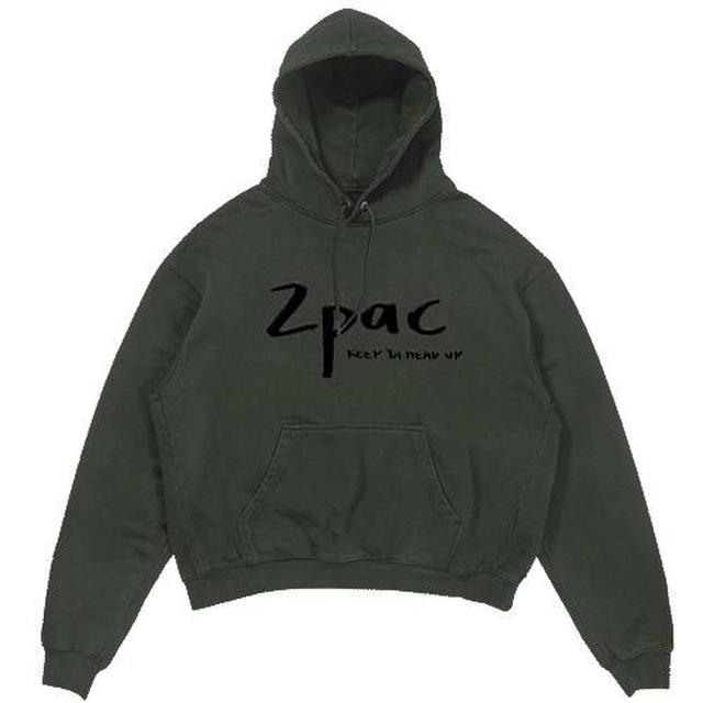 Men's Hoodie - Green/Khaki - S on Productcaster.