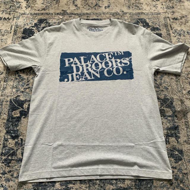 Palace Men's T-shirt - Grey/Blue - L on Productcaster.