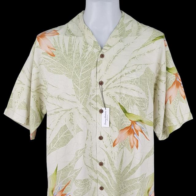 Tommy Bahama Men's Shirt - Green/Multi - M on Productcaster.