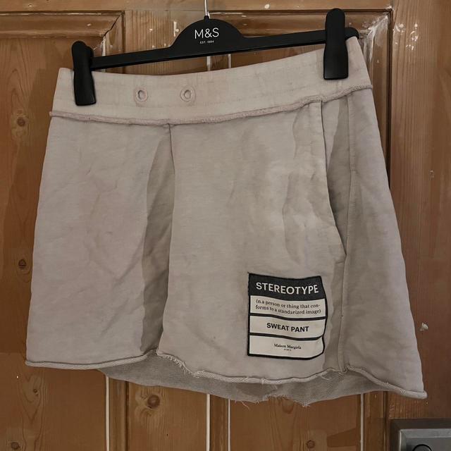 Maison Margiela Women's Mini Skirt - Cream - UK 12 on Productcaster.