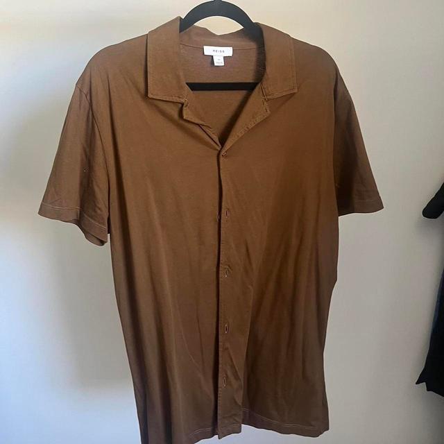 Reiss Men's Shirt - Tan/Brown - M on Productcaster.