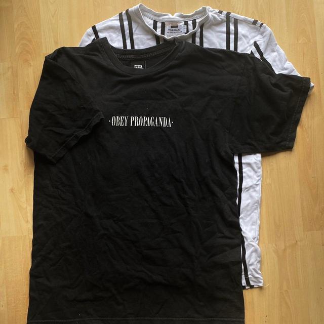 Obey Men's T-shirt - Black - M on Productcaster.