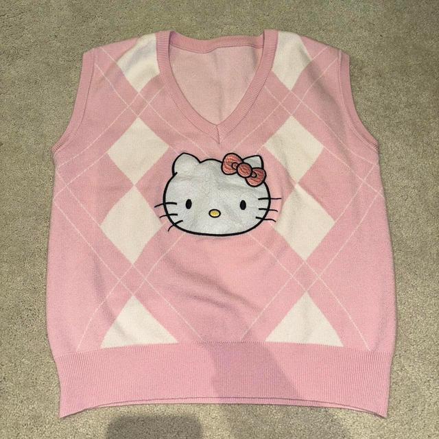 Hello Kitty Women's Vest - Pink - L on Productcaster.