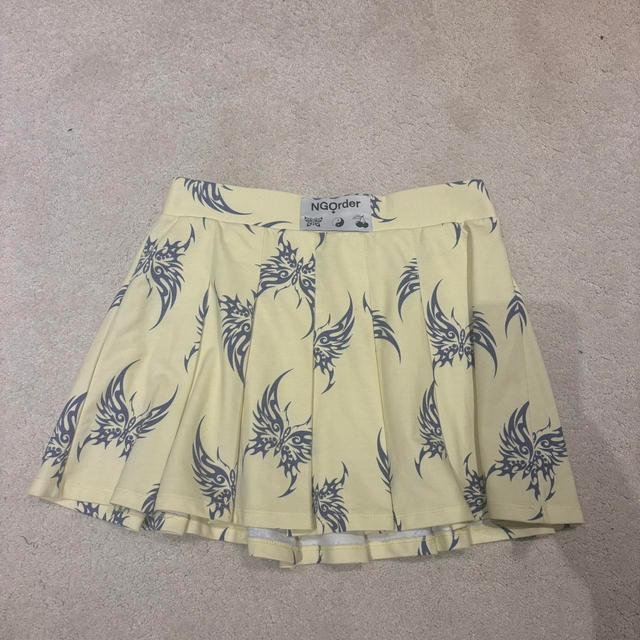 New Girl Order Women's Casual Skirt - Yellow/Cream - UK 12 on Productcaster.