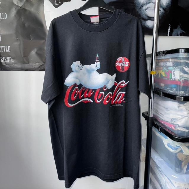 Coca-Cola Men's T-shirt - Black - XL on Productcaster.