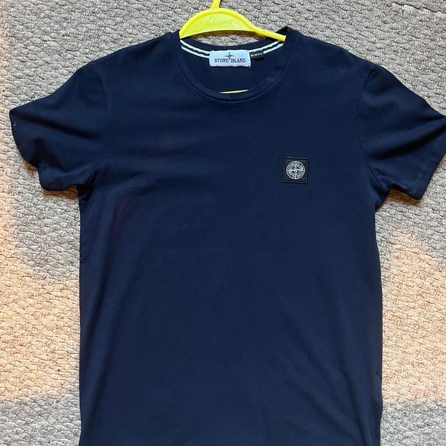 Stone Island Men's T-shirt - Navy - XS on Productcaster.