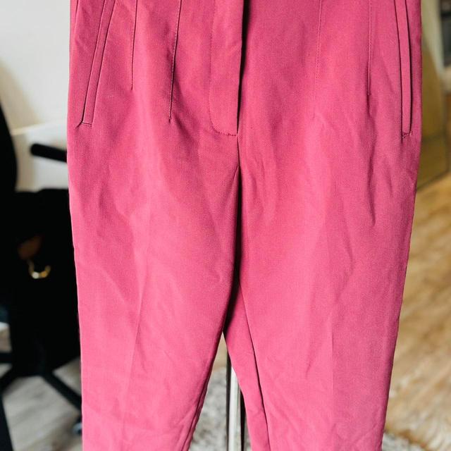 Zara Women's High waisted Trousers - Pink - UK 6 on Productcaster.